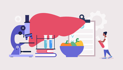 Hepatology concept