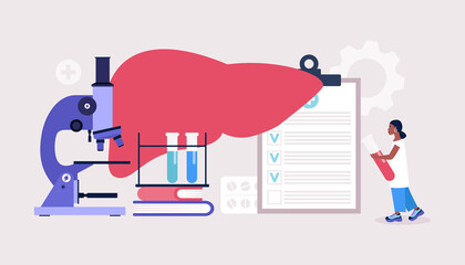 Hepatology concept