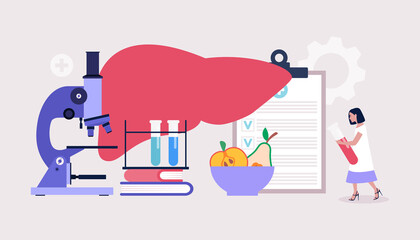 Hepatology concept