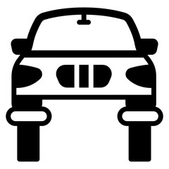 Obraz premium Car suspension, car service glyph icon