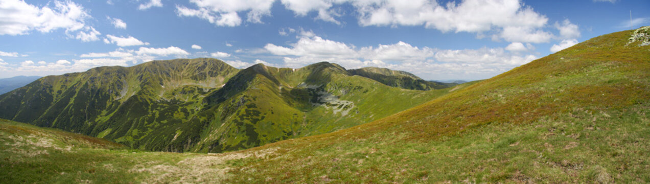 panorama of mountains / Low Tatras (Nizke Tatry), Slovakia