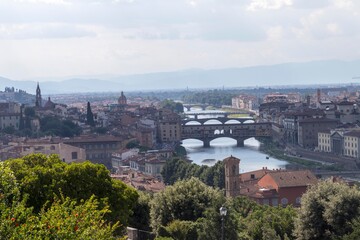 Fototapeta premium View of the beautiful Florence city in daytime at Italy.