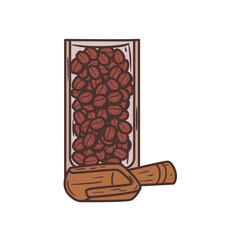 coffee beans jar