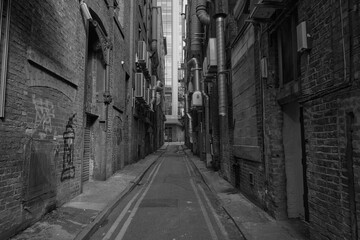 Fototapeta na wymiar The backstreets of Manchester