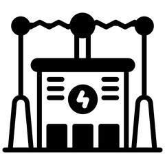 
A power substation icon, premium download

