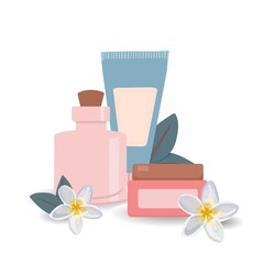 posters with cosmetics. Personal care. Women's accessories. Make-up and cosmetics. COSMETICAL TOOLS. Spa salon, beauty salon advertisement