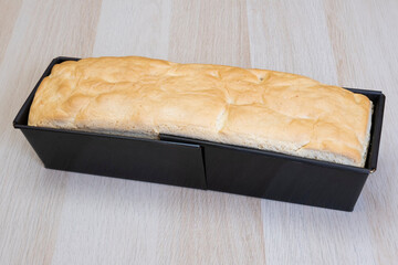 White Bread In A Cake Pan