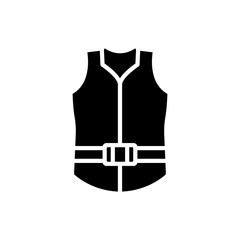 life jacket icon design vector template