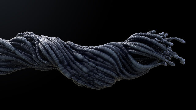 twisted molecular chain