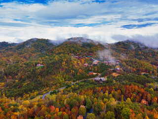 Mountains with sky view