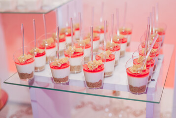 small cakes at the celebration