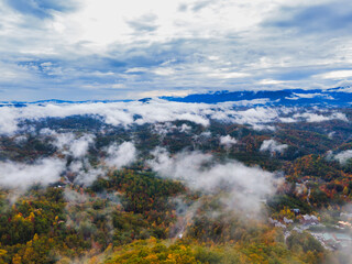Mountains with sky view