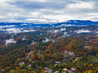 Mountains with sky view