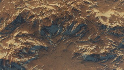 abstract aerial view, abstract cosmic texture, top view of alien planet, texture of th exo planet, abstract texture 3d render