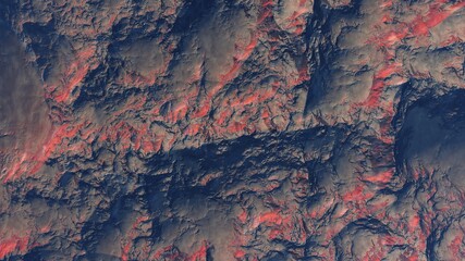 abstract aerial view, abstract cosmic texture, top view of alien planet, texture of th exo planet, abstract texture 3d render