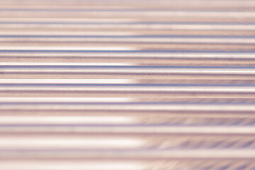 the texture of horizontal parallel lines. metal sticks close up