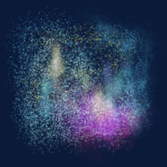 Abstract galaxy blue background digital graphics