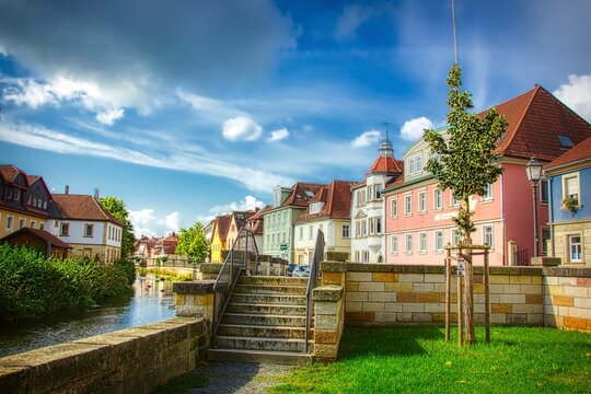 City view of Kronach in Germany 