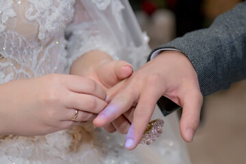 the girl wears the ring of her future husband