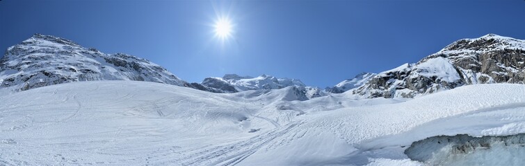Panorama The Bernina Group With