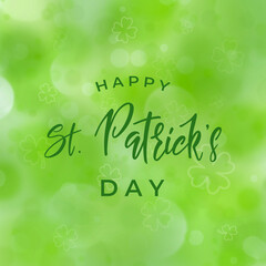 St Patricks day holiday card - 418775273