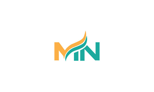 Colorful Premium  MN letter logo Design template