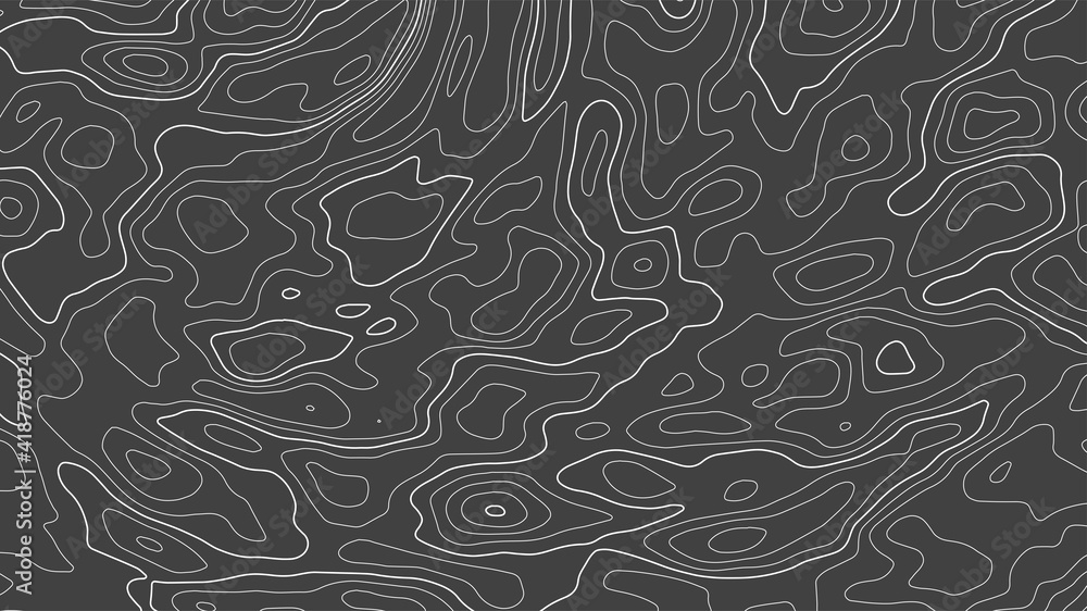 Poster vector contour topographic map background. topography and geography map grid abstract backdrop. busi