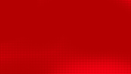 Dots halftone red color pattern gradient texture with technology digital background. Dots pop art comics with summer background.