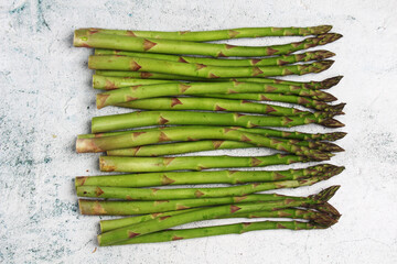 A bunch of asparagus sprouts