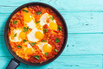Traditional Israel food Shakshuka