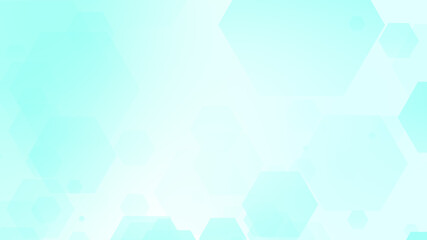 Obraz premium Abstract hexagon geometric white blue pattern technology medical background.