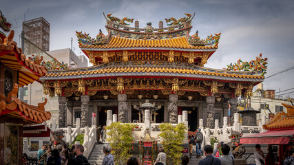 Kwan Tai Temple in Yokohama's Chinatown district.
