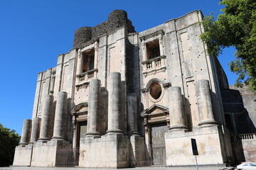 Fototapeta na wymiar Chiesa di San Nicolò l'Arena in Catania, Sicily Italy