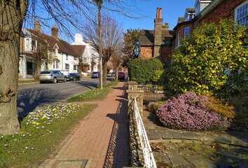 street in the old English town. Lindfield 