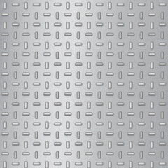 Realistic diamond steel metal sheet. Industrial flooring grid texture background