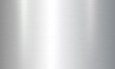 Stainless steel or aluminum texture background. Realistic metallic aluminum or platinum surface.