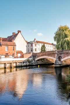 Fye Bridge over the River Wensum in the city of Norwich