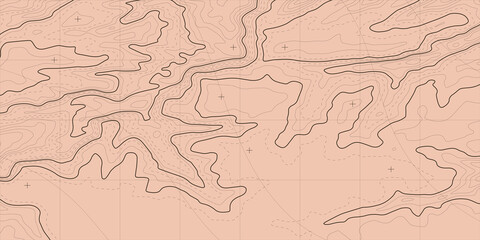 Fototapeta na wymiar Topographic map background. Topographic pattern texture. Geographic mountain topography vector illustration.