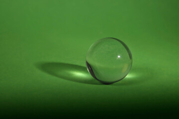 shiny transparent glass object