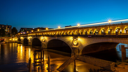 Fototapeta na wymiar The Pont de Bercy, a bridge over the Seine in Paris, the capital of France