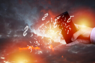 Commodity forex trading technical analysis concept using mobile smartphone