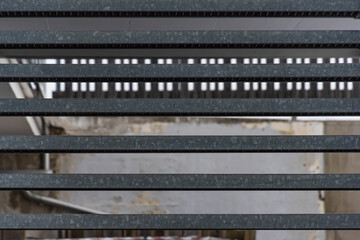 Metalltreppe Nahaufnahme abstrakt