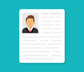 Personal info data. ID cards. Identification document with person photo. User or profile card. Driver's license. Flat style. Vector illustration.