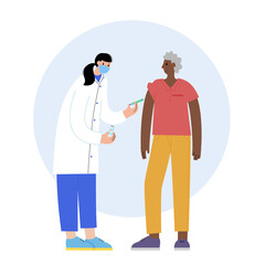 Global vaccination concept