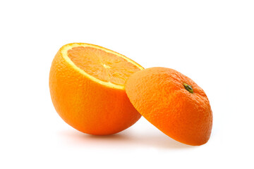 orange in high definition on white background