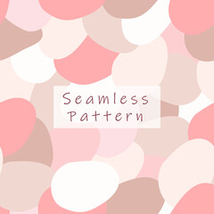 Seamless pattern in Pastel Colors. Abstract universal repeat design with freehand colors for textiles, wrapping, fashion, print, decor, web, invitations, etc. Vector Illustration in powdery colors.
