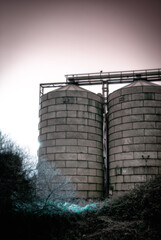 Metal Water Tower at Countryside Farm, Sunrise, Ireland