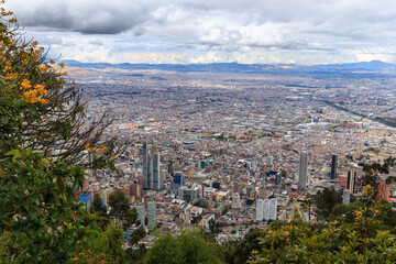 Bogota Columbia overlook from Mount Monserrate
