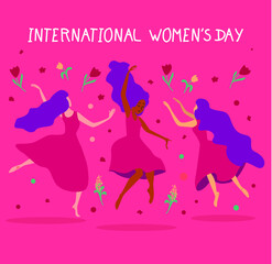 Obraz na płótnie Canvas International Women's Day celebration.