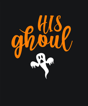 Halloween ghoul  scary graphic design custom typography vector for t-shirt, banner, festival, group, office, company, logo, poster, website in a high resolution editable printable file